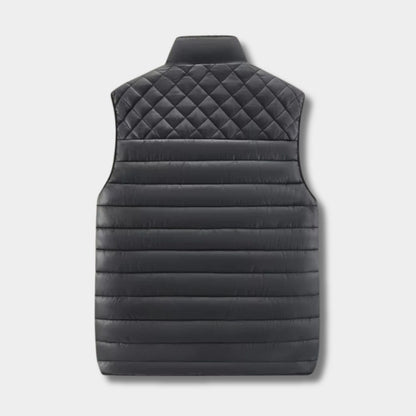 Quilted Stand Collar Puffer Gilet | Zyphhra
