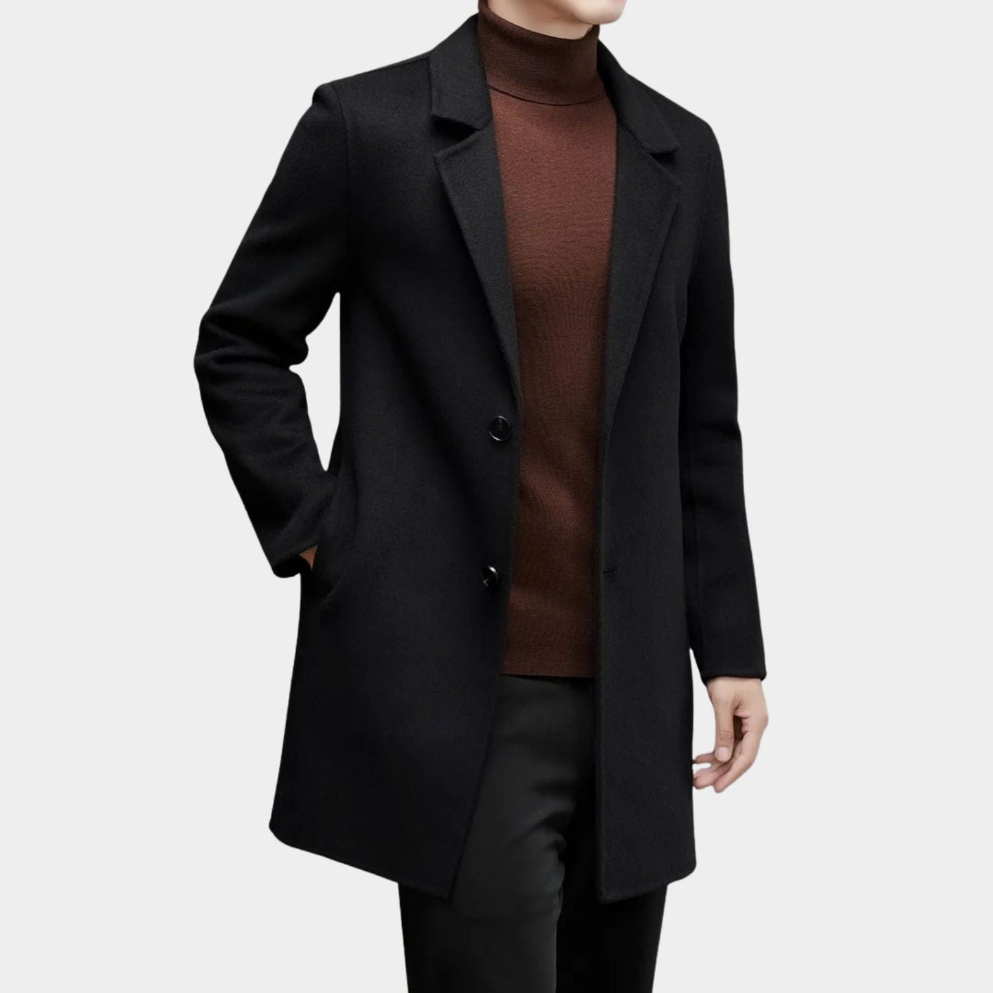 Modern Tailored Wool Over Coat | Zyphhra