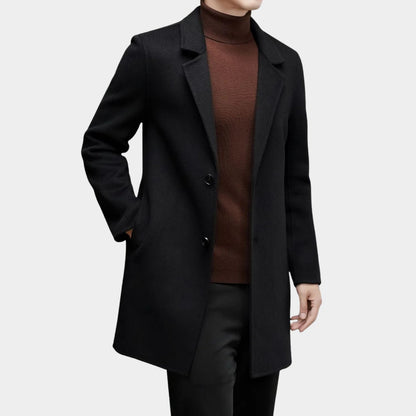 Modern Tailored Wool Over Coat | Zyphhra