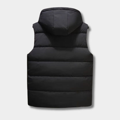 Hooded Winter Puffer Gilet | Zyphhra