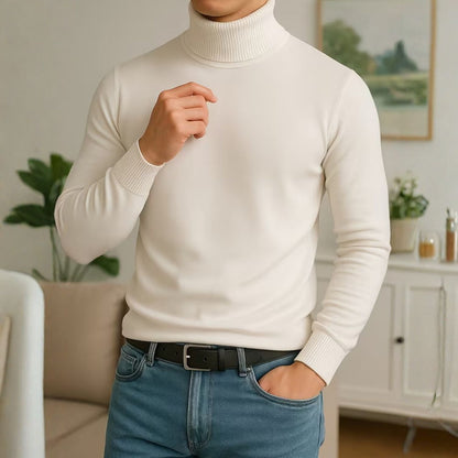 Solid High Neck Roll Neck | Zyphhra