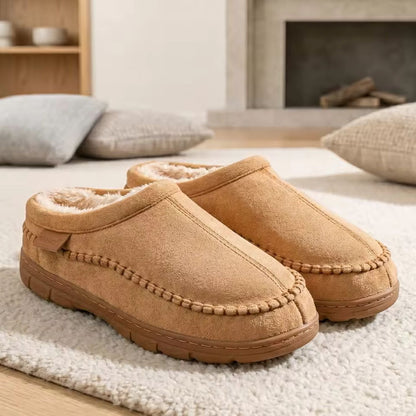 Warm Lined Moccasin Slippers | Zyphhra