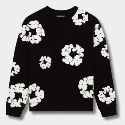Floral Print Crew Neck Jumper | Zyphhra