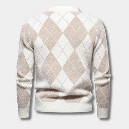 Argyle Knit Jumper | Zyphhra