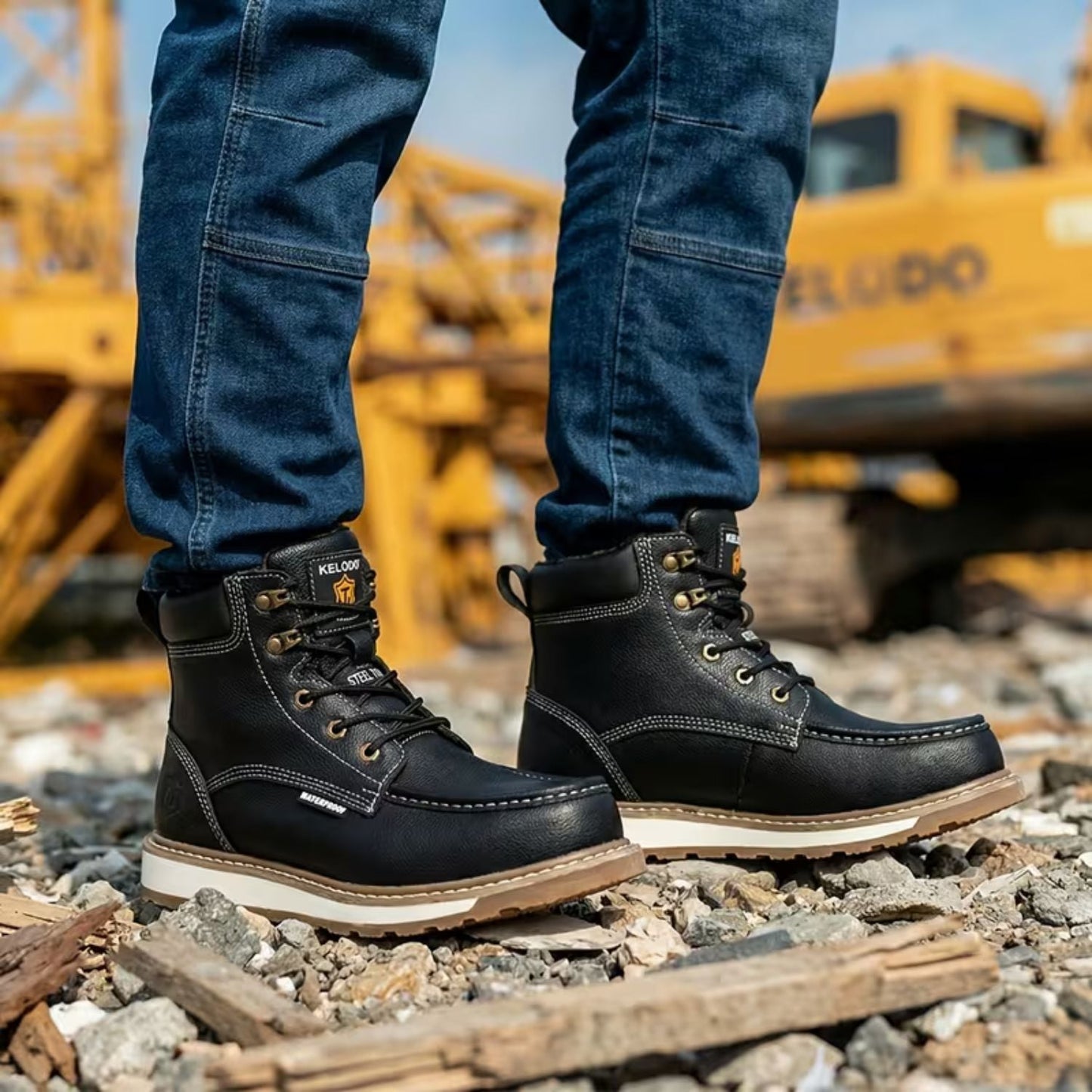 Protective Leather Work Boots | Zyphhra