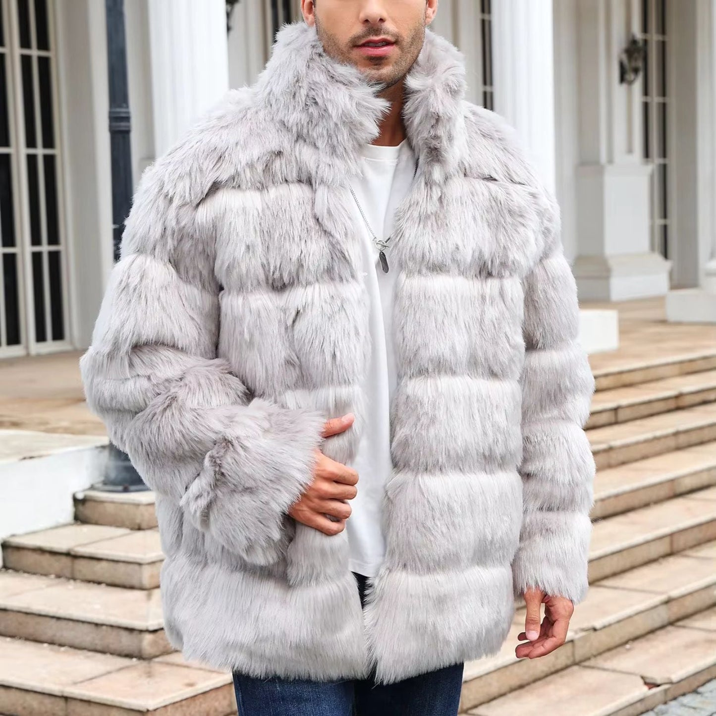 Plush Quilted Fur Jacket | Zyphhra