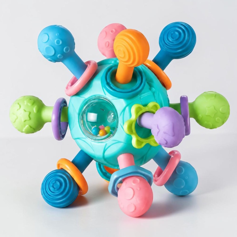 Textured Baby Rattle & Teether | Zyphhra