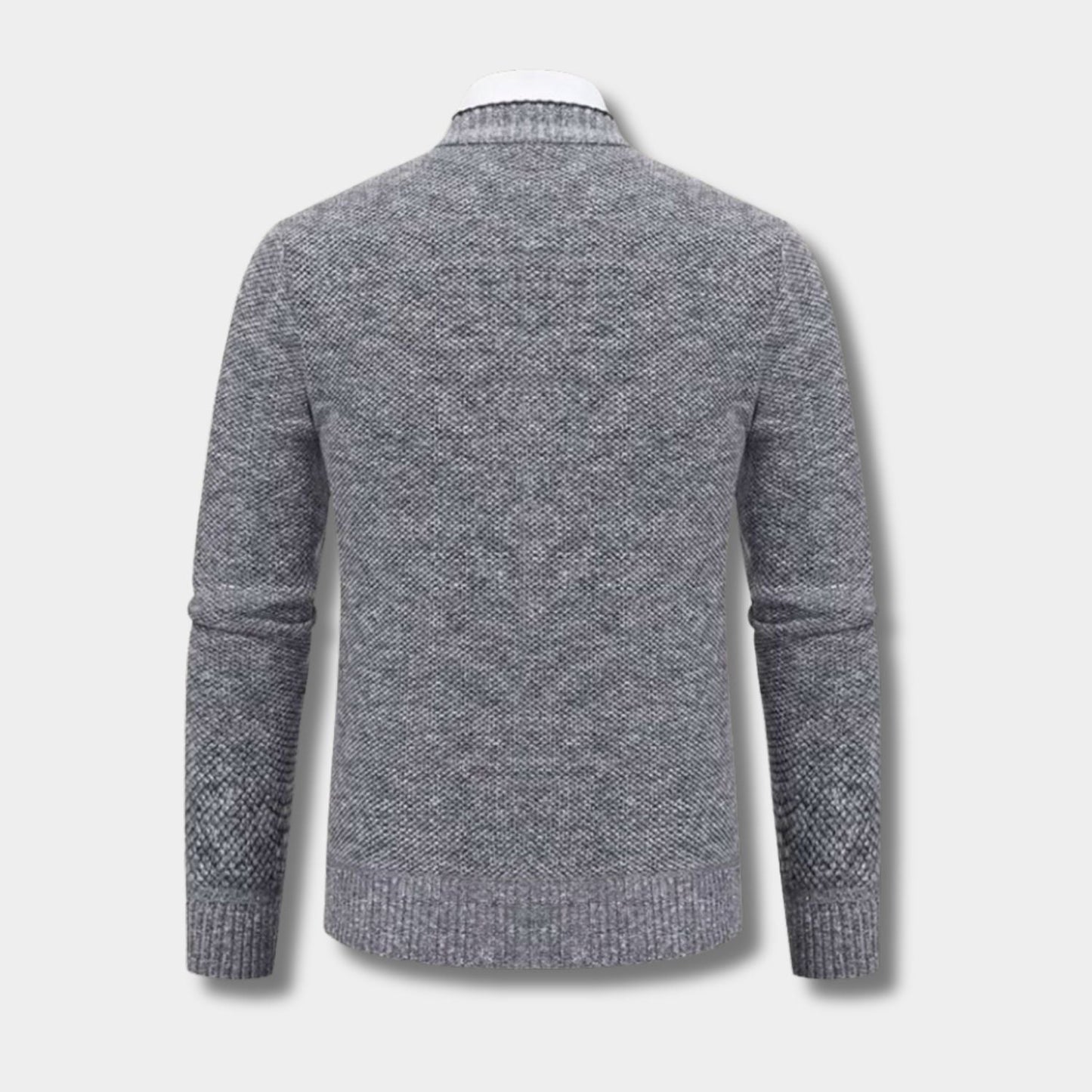 Textured Contrast Trim Cardigan | Zyphhra