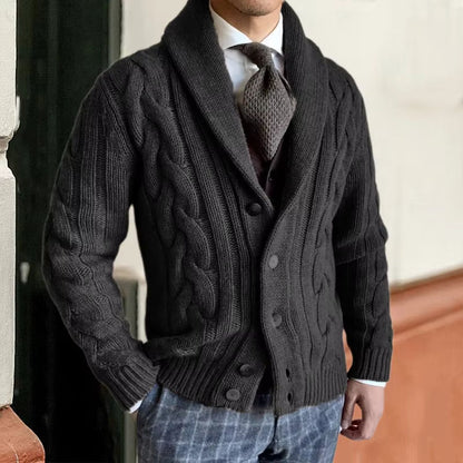 Cable Shawl Collar Cardigan | Zyphhra
