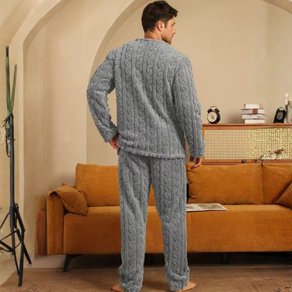 Plush Jacquard Bear Pyjama Set | Zyphhra