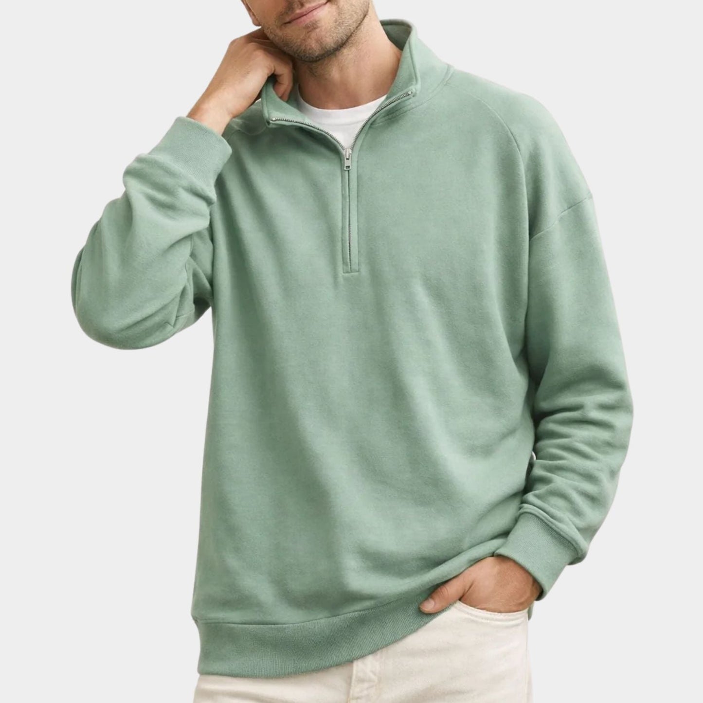 Stand Collar Fleece Quarter-Zip | Zyphhra