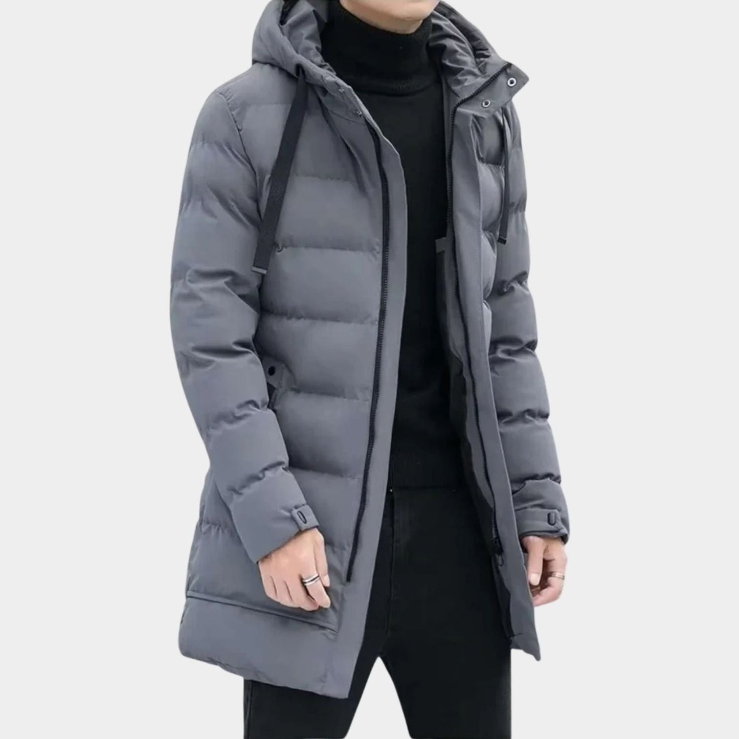 Insulated Hooded Longline Ski Coat | Zyphhra