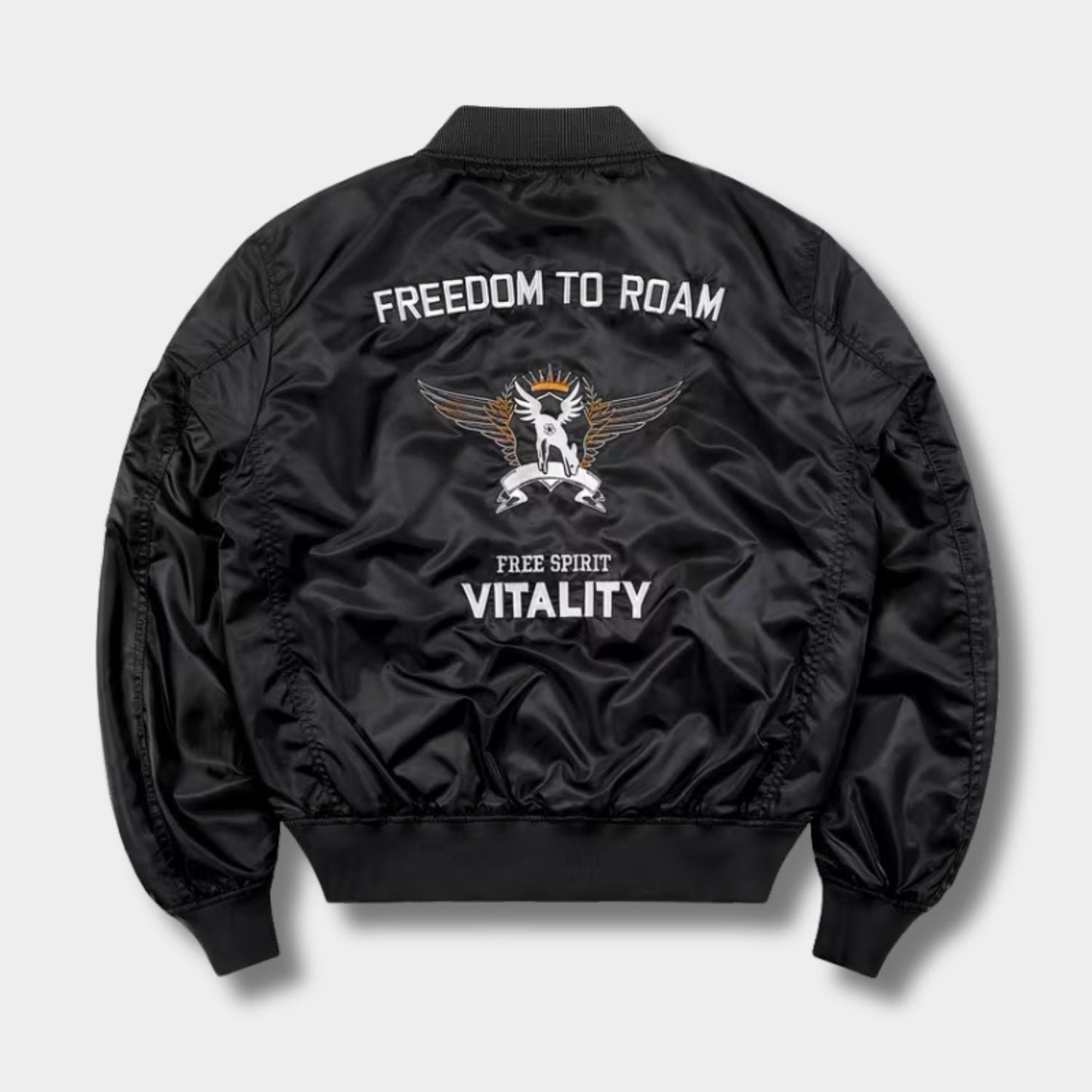 Embroidered Flight Bomber Jacket | Zyphhra