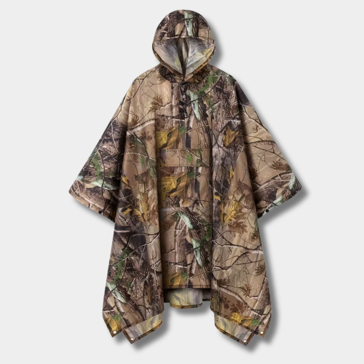 Camouflage Hooded Poncho Rain Coat | Zyphhra