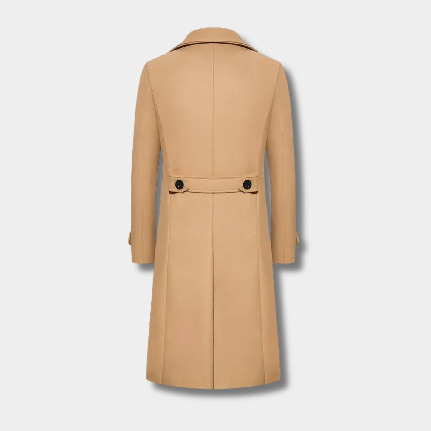 Double Button Longline Over Coat | Zyphhra