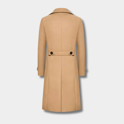Double Button Longline Over Coat | Zyphhra