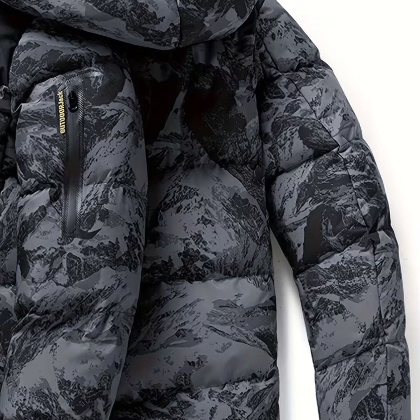 Camo Hooded Puffer Jacket | Zyphhra