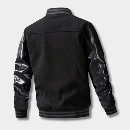 Varsity Leather Jacket | Zyphhra