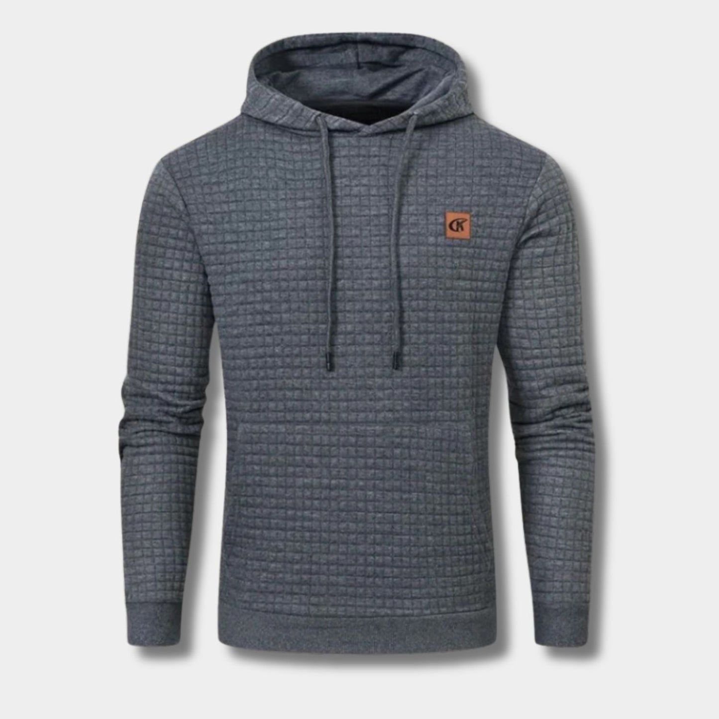 Textured Jacquard Pullover Hoodie | Zyphhra
