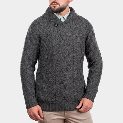 Classic Shawl Collar Knit Jumper | Zyphhra