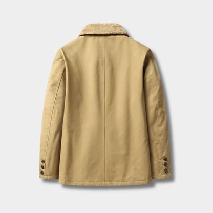 Shearling Lined Button Winter Jacket | Zyphhra