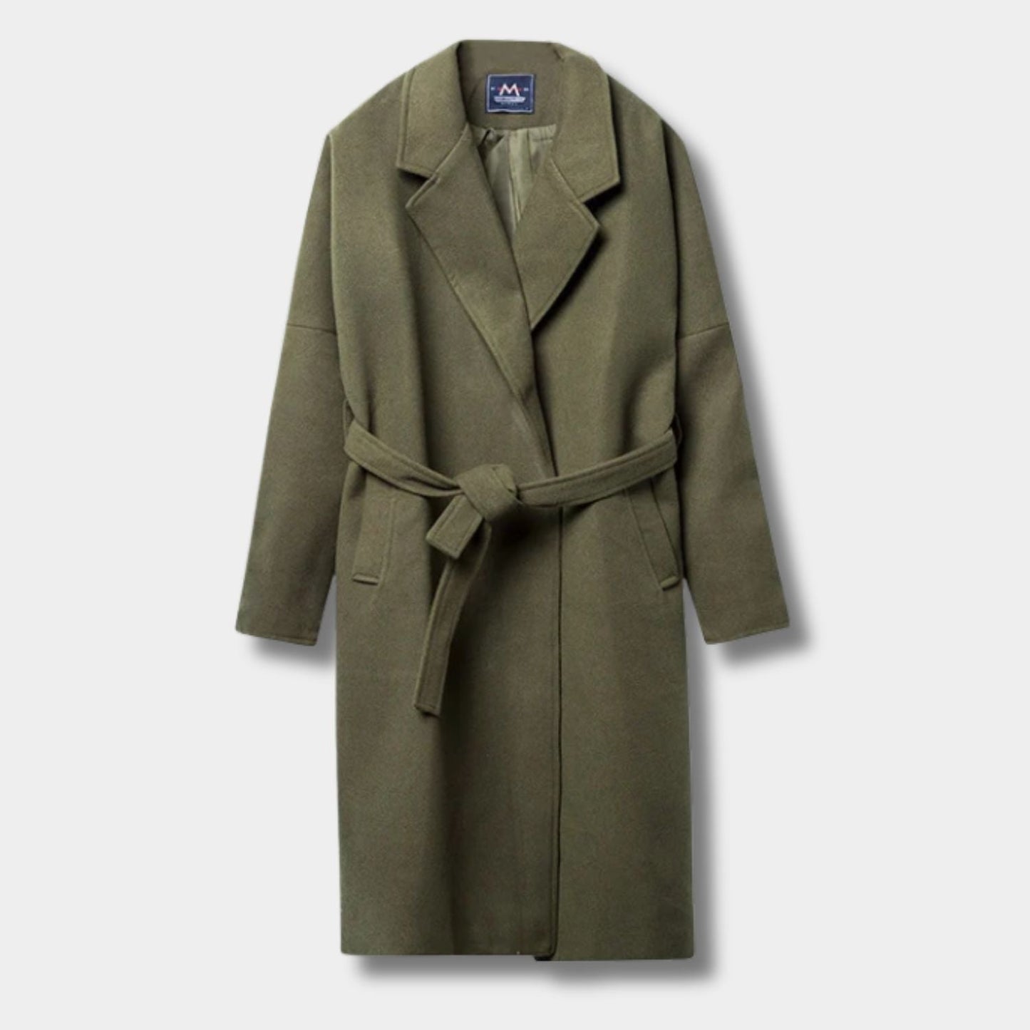 Belted Lapel Wool Over Coat | Zyphhra