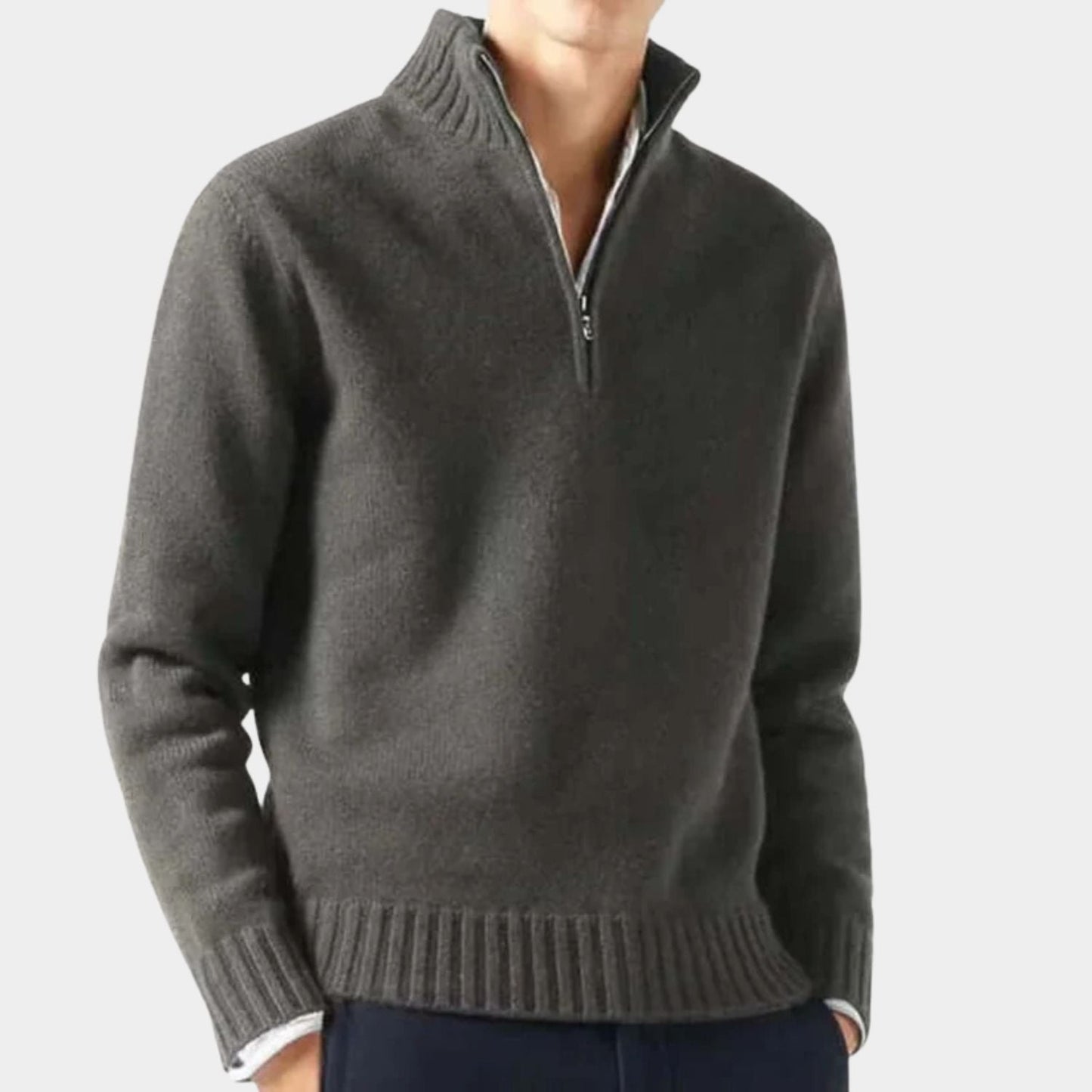 Quarter-Zip Warm Jumper | Zyphhra