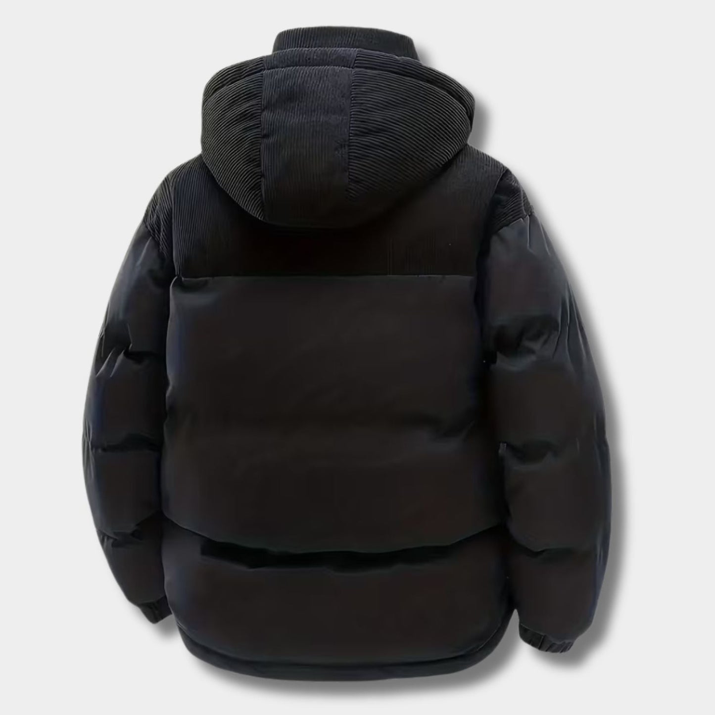 Corduroy Hooded Puffer Jacket | Zyphhra