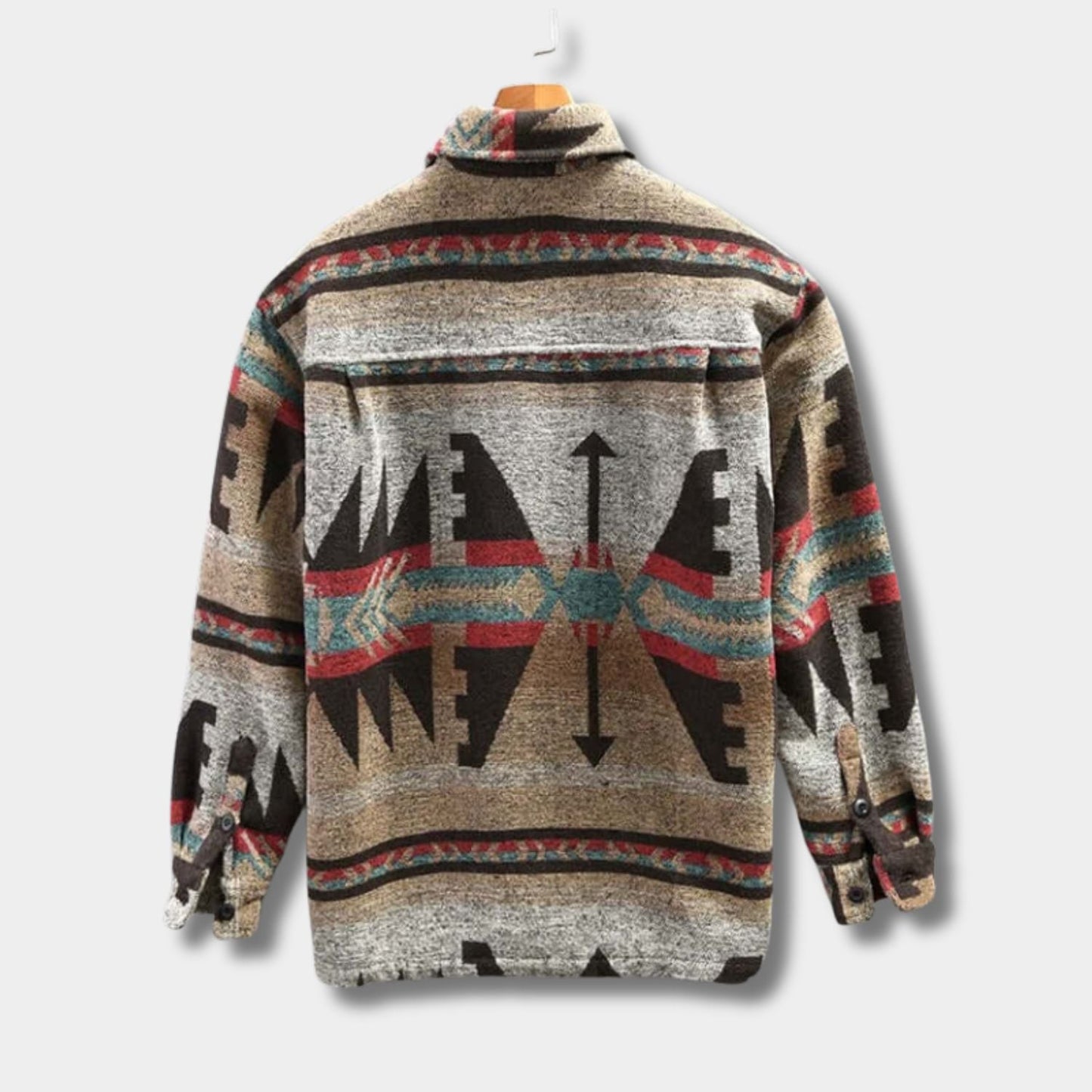 Southwestern Pattern Flannel Shirt Jacket | Zyphhra