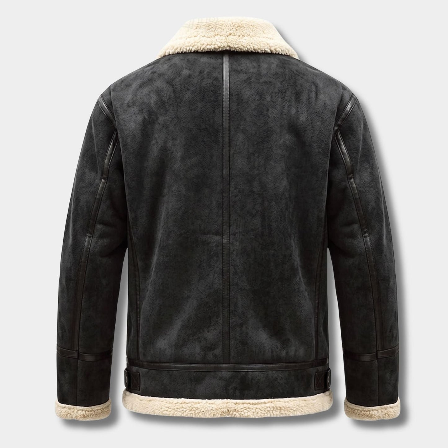 Sherpa-Lined Aviator Fleece Jacket | Zyphhra