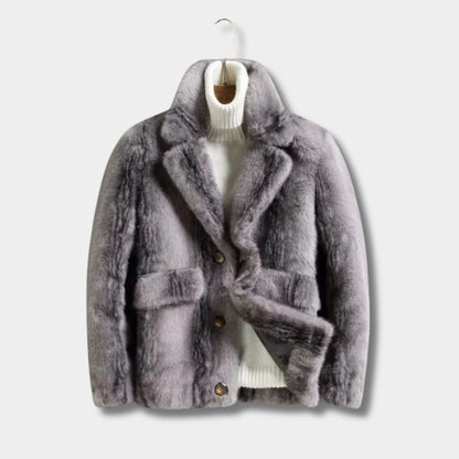 Classic Lapel Faux Fur Jacket | Zyphhra