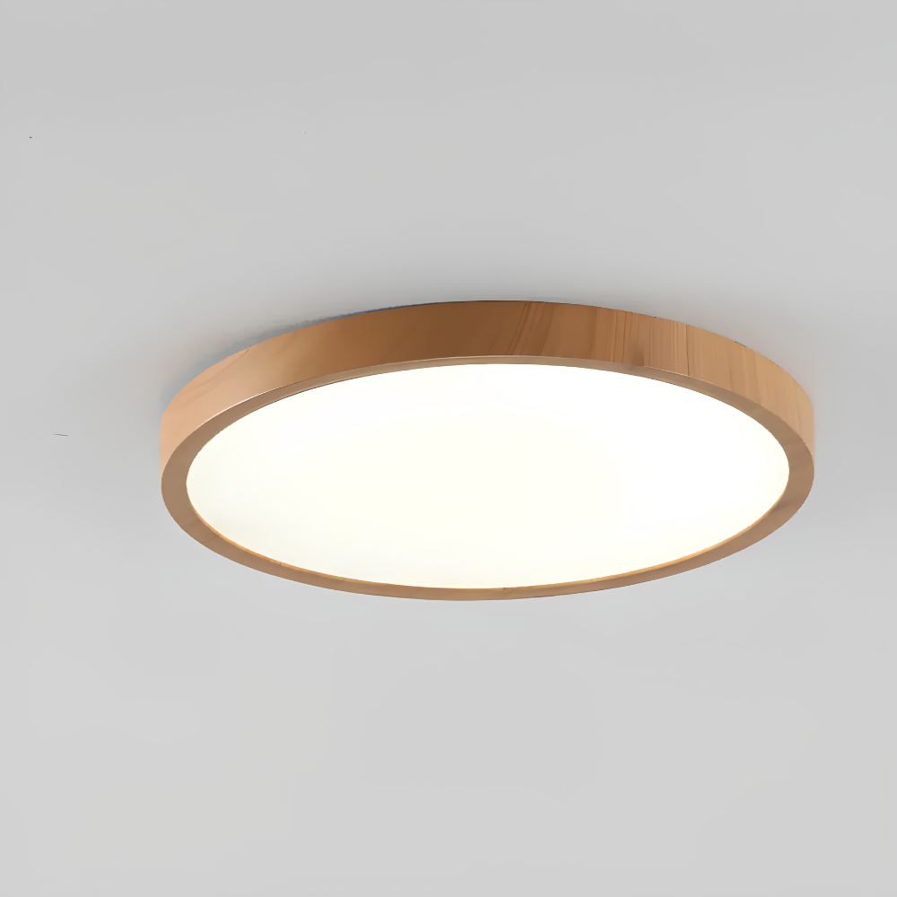 Modern Walnut LED Ceiling Lamp | Zyphhra