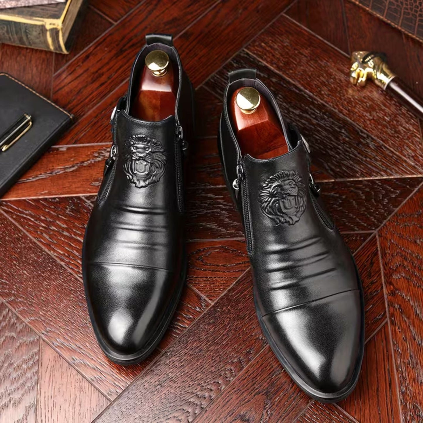Embossed Chelsea Dress Boots | Zyphhra