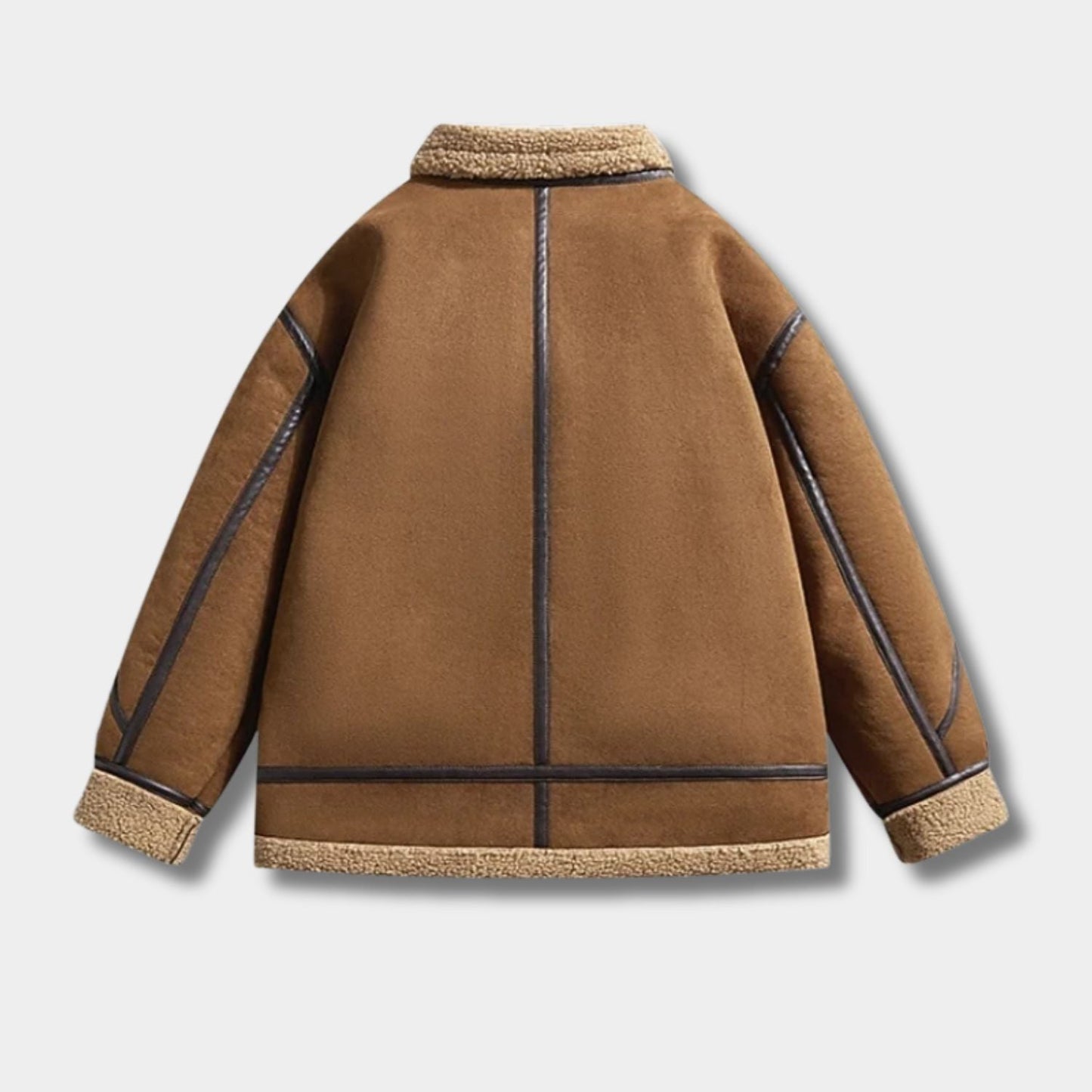 Rugged Sherpa-Lined Aviator Jacket | Zyphhra