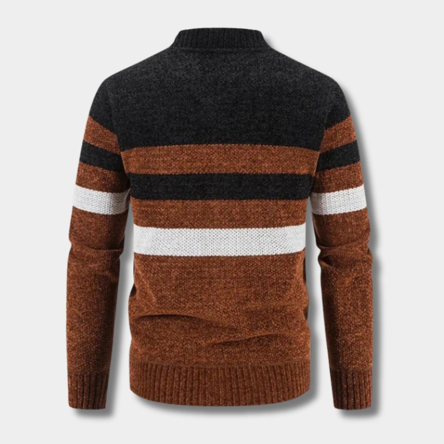 Striped Zip Knit Cardigan | Zyphhra