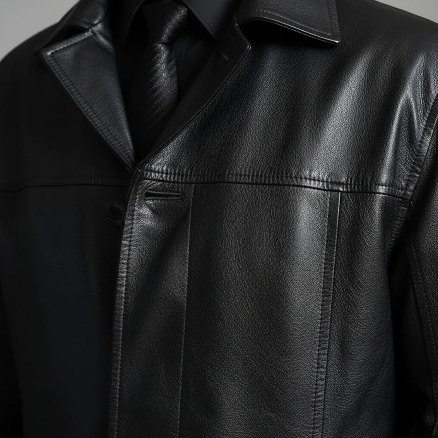 Long Leather Jacket | Zyphhra