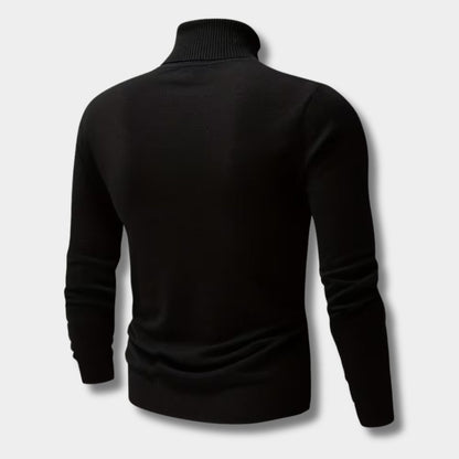 Embroidered Chest Detail Roll Neck | Zyphhra