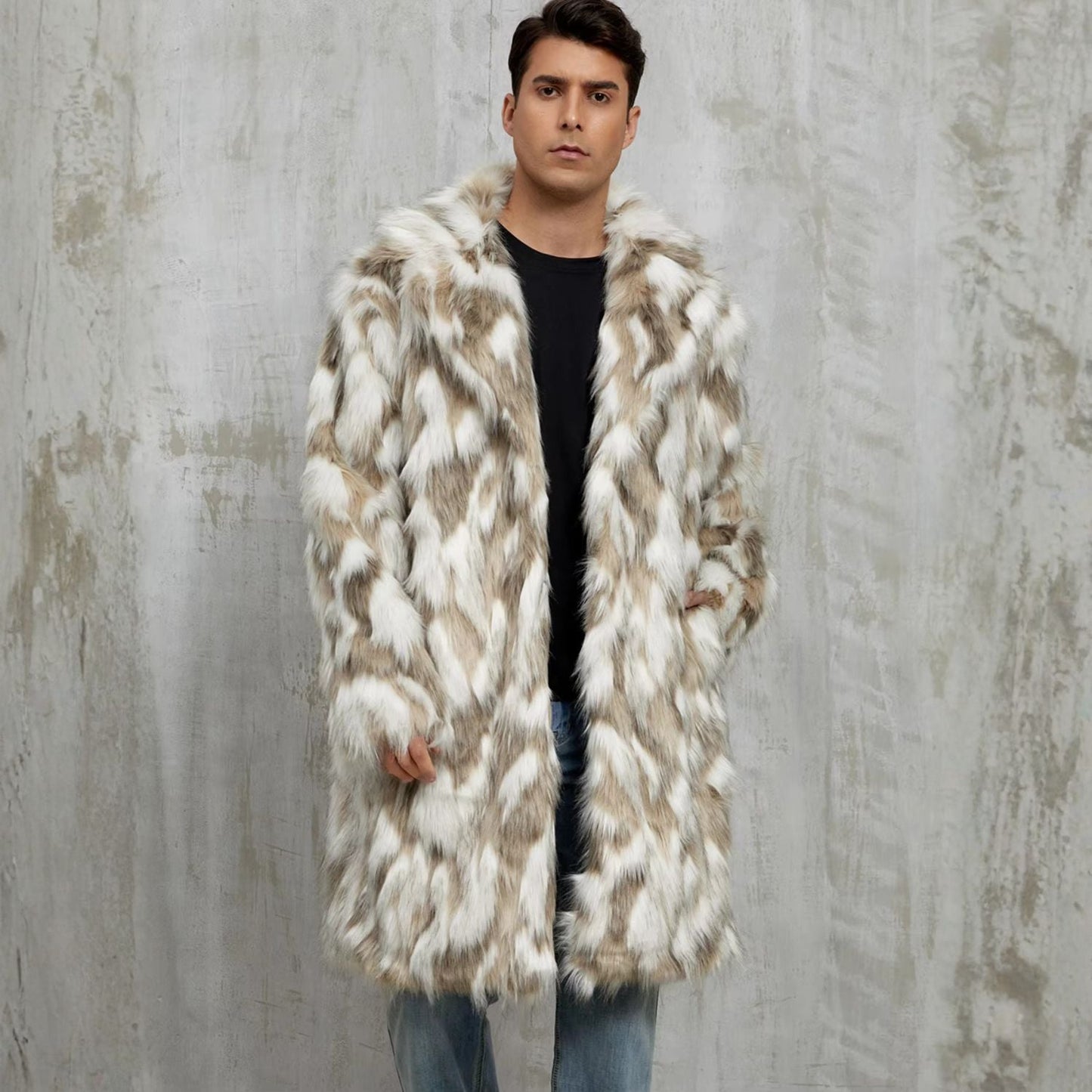 Animal Print Faux Fur Coat | Zyphhra
