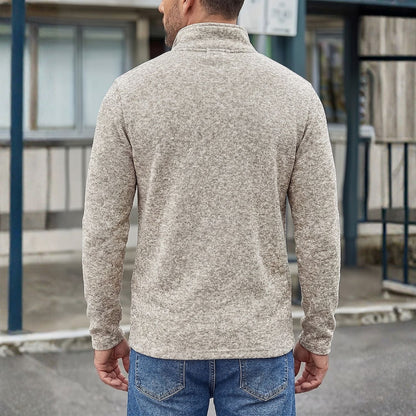 Casual Heathered Knit Quarter-Zip | Zyphhra