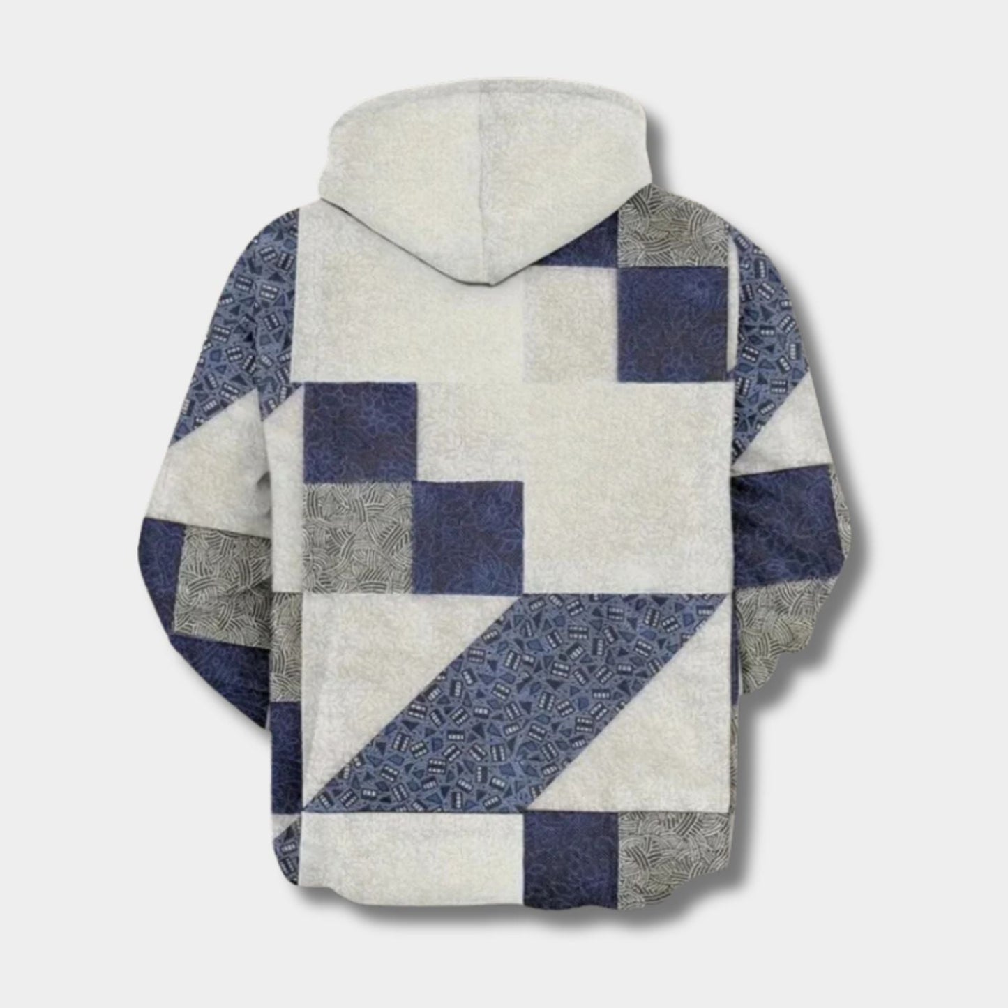 Geometric Print Pullover Hoodie | Zyphhra