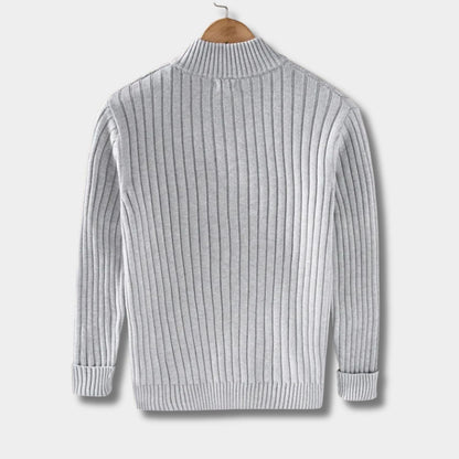 Ribbed Zip Front Cardigan | Zyphhra