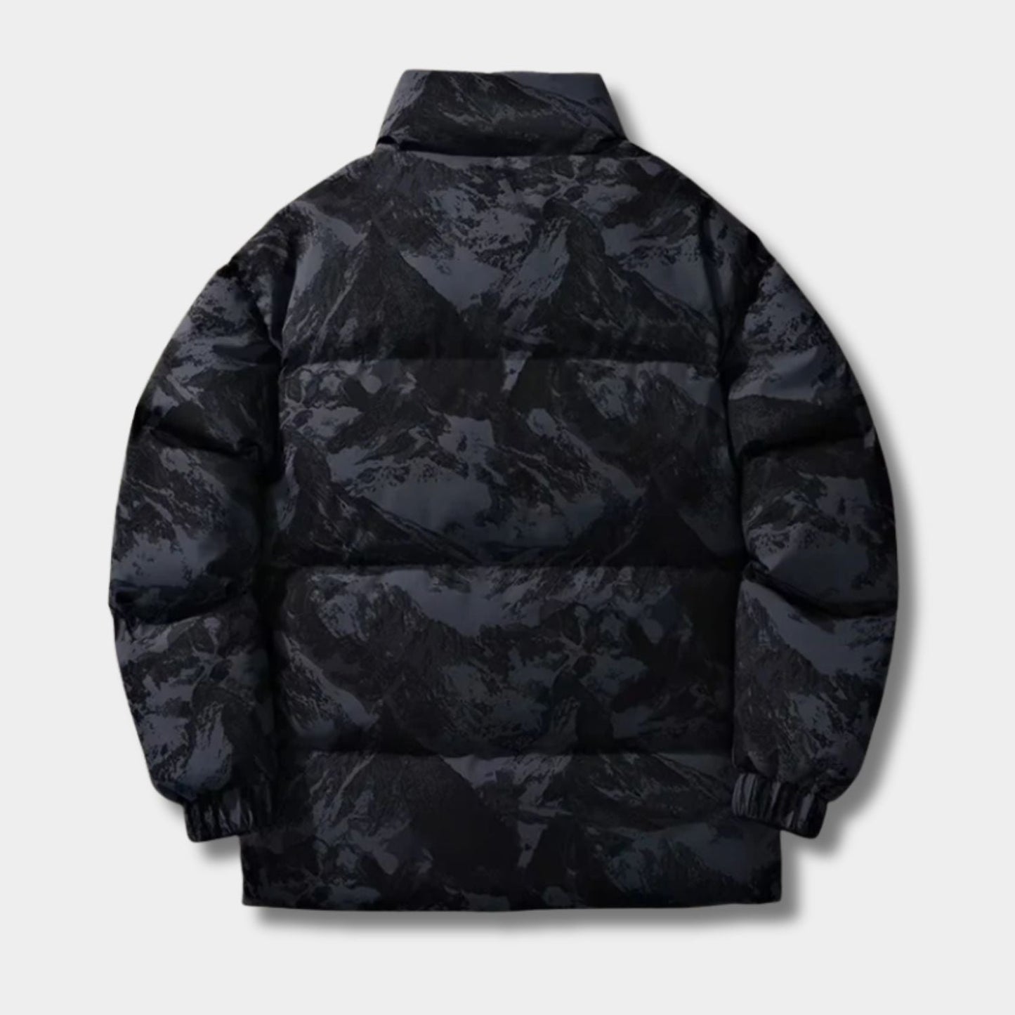 Mountain Print Puffer Jacket | Zyphhra