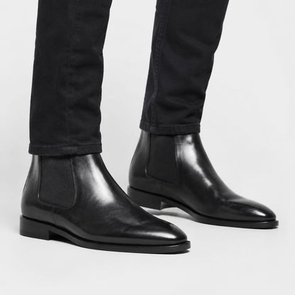 Refined Leather Chelsea Boots | Zyphhra