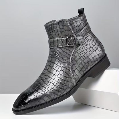 Croc Buckle Dress Boots | Zyphhra