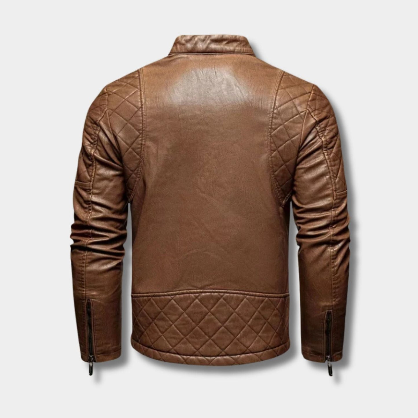 Vintage Quilted Leather Jacket | Zyphhra