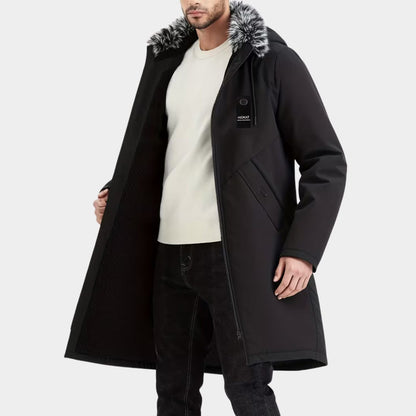 Fur Hood Longline Ski Coat | Zyphhra
