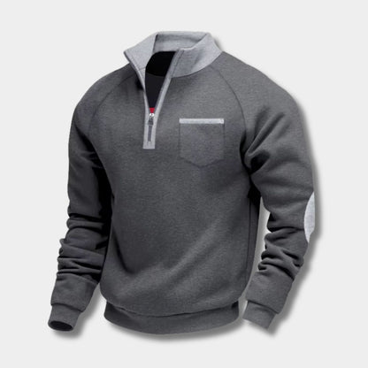 Fleece Pocket Pullover Quarter-Zip | Zyphhra