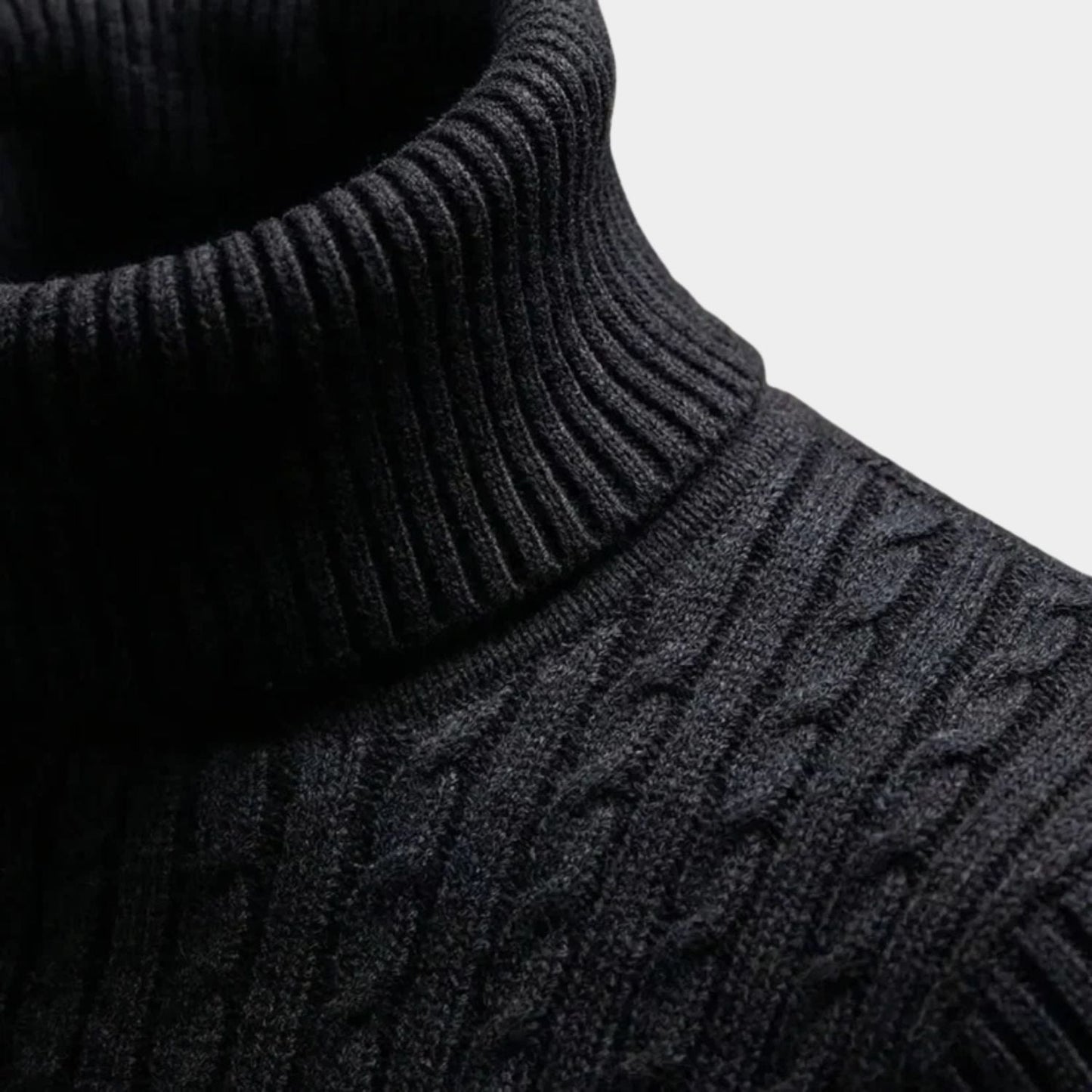 Cable Knit Roll Neck Jumper | Zyphhra