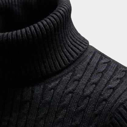 Cable Knit Roll Neck Jumper | Zyphhra