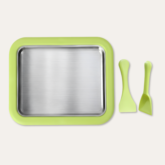 Compact Stainless Steel Ice Cream Roll Plate | Zyphhra
